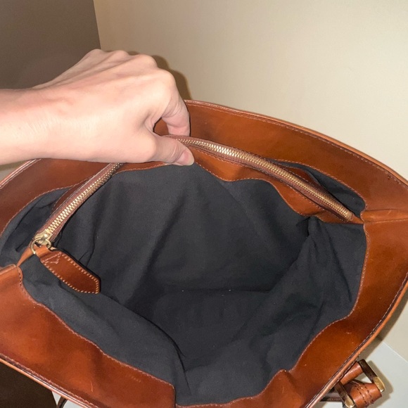 Burberry House Check Bridle Lynher Tote in Brown - Picture 7 of 9